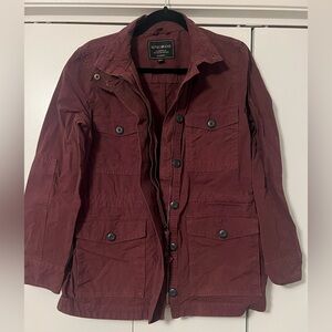 Lucky Brand Women's Deep Red Utility Jacket